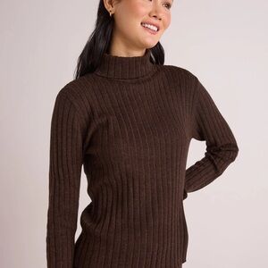 NWOT Bella Dahl Wool Blend Turtleneck Sweater
